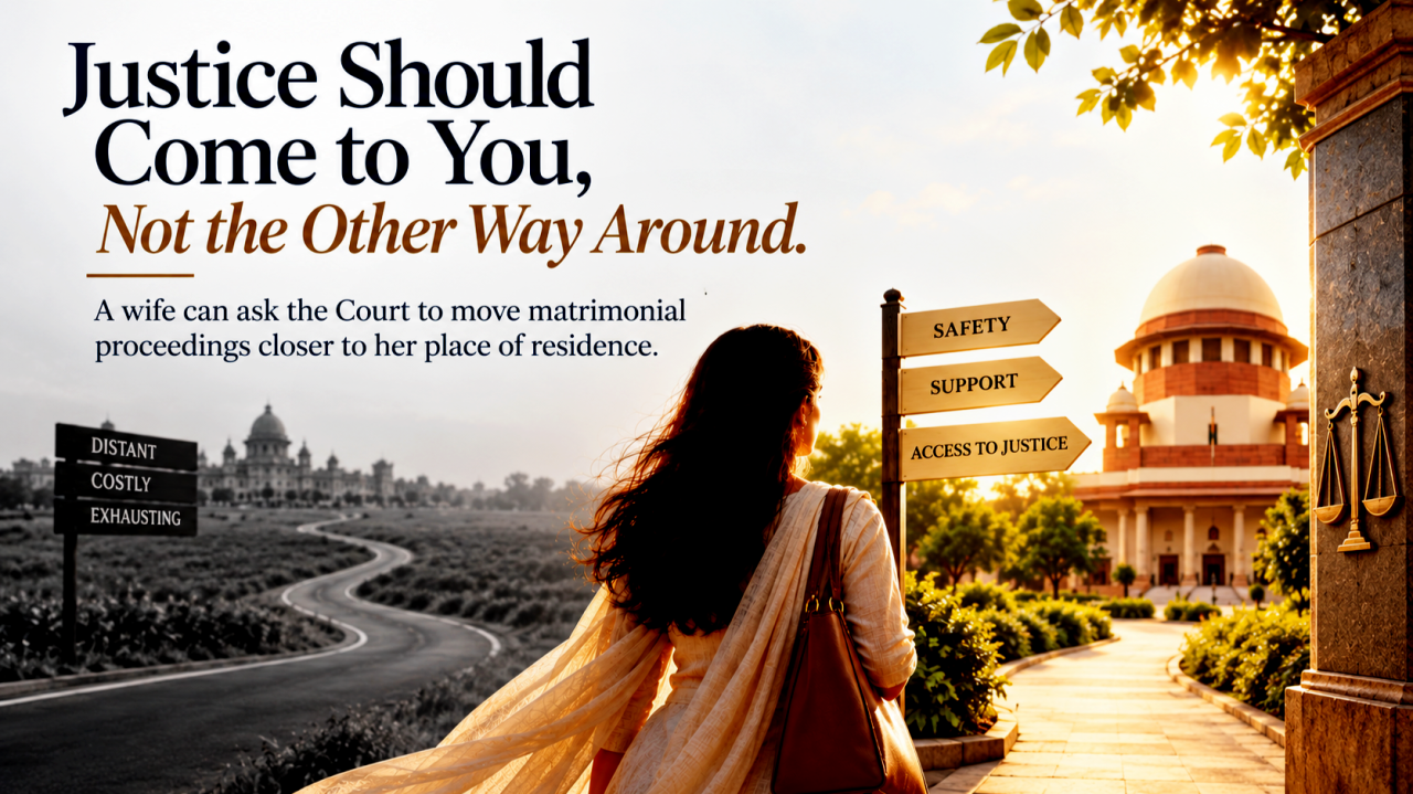 A Woman’s Right - to fight her matrimonial cases where she resides & not where Husband files the case !!!